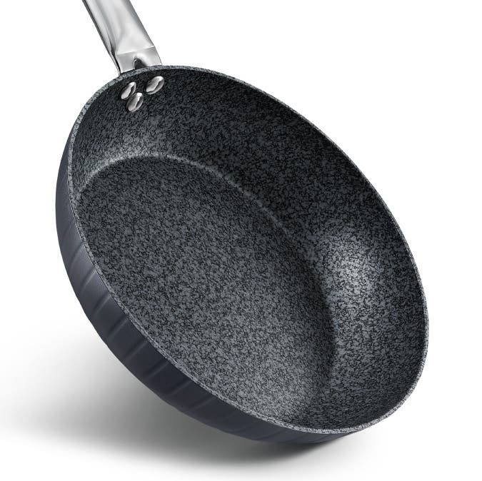 Prestige Durastone Hard Anodised 6 Layer Non-Stick Fry Pan, (20 cm, 1.1 Litre) (Black)